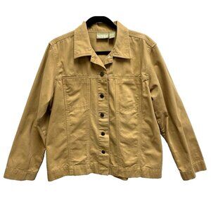 Blassport Brown Women’s Jacket Denim Button Down Jacket Size XL